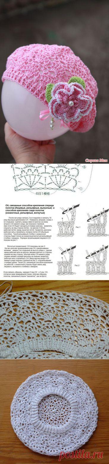 Берет веерочками. Автор Гульнара..