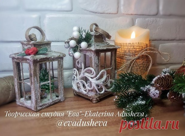 Новогодние поделки из джута и мешковины