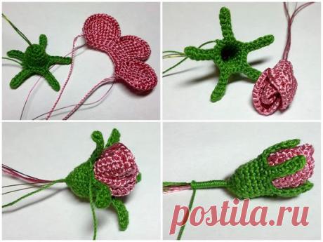 (189) crochet rose buds @Anna Totten Totten Totten Halliwell Boyd Fontaine collection | Flower