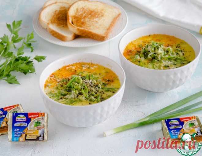 Сырный суп с зеленым горошком и травами – кулинарный рецепт