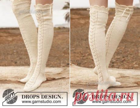Вязаные чулки от Дропс. Описание, схемы