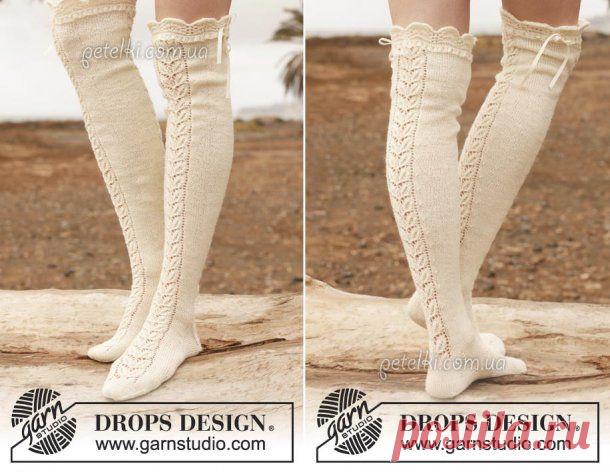 Вязаные чулки от Дропс. Описание, схемы