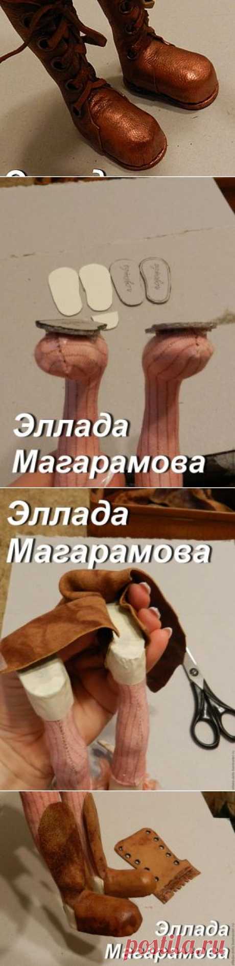 МК изготовления кукольной обуви (без колодки). - Ярмарка Мастеров - ручная работа, handmade