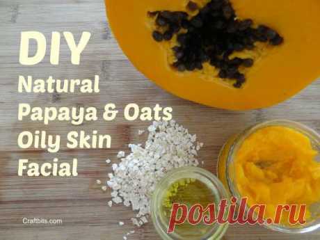 Papaya and Oats Oily Skin Facial — craftbits.com