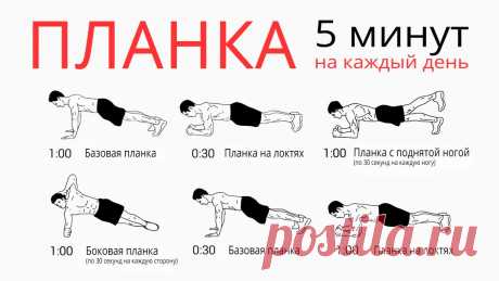 Что произойдёт с вами, если вы будете делать планку каждый день