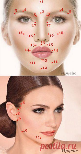 Фейслифтинг (facelifting) от Галины Дубининой: Точечный массаж для омоложения лица.