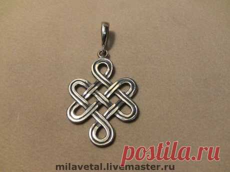 Бесконечный или вечный узел,. - кулон оберег,бесконечный узел,Тибетский узел