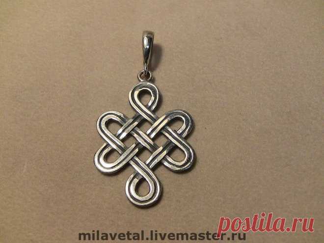 Бесконечный или вечный узел,. - кулон оберег,бесконечный узел,Тибетский узел