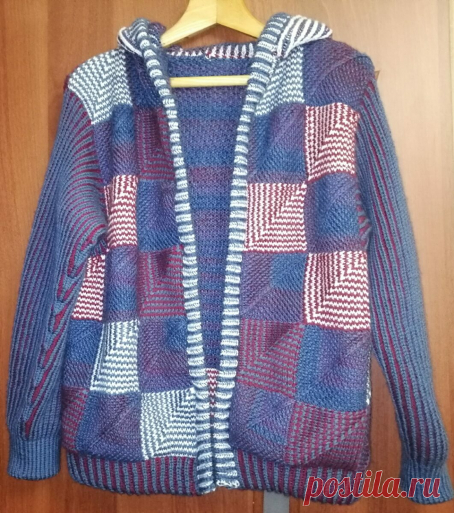 Куртка «Крейзи Пэчворк» спицами. Описание – Paradosik Handmade - вязание для начинающих и профессионалов