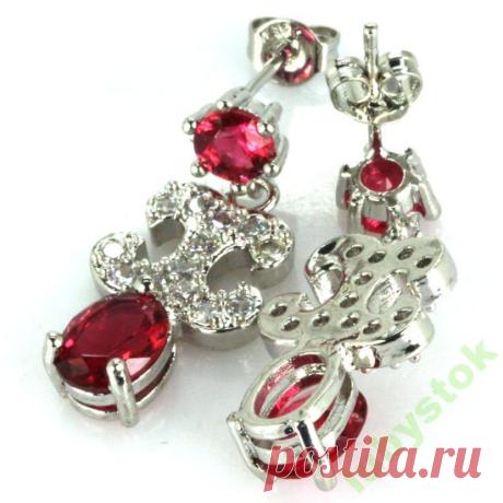 гранат серьги с гранатами (6298378664) - Aukro.ua – больше чем аукцион