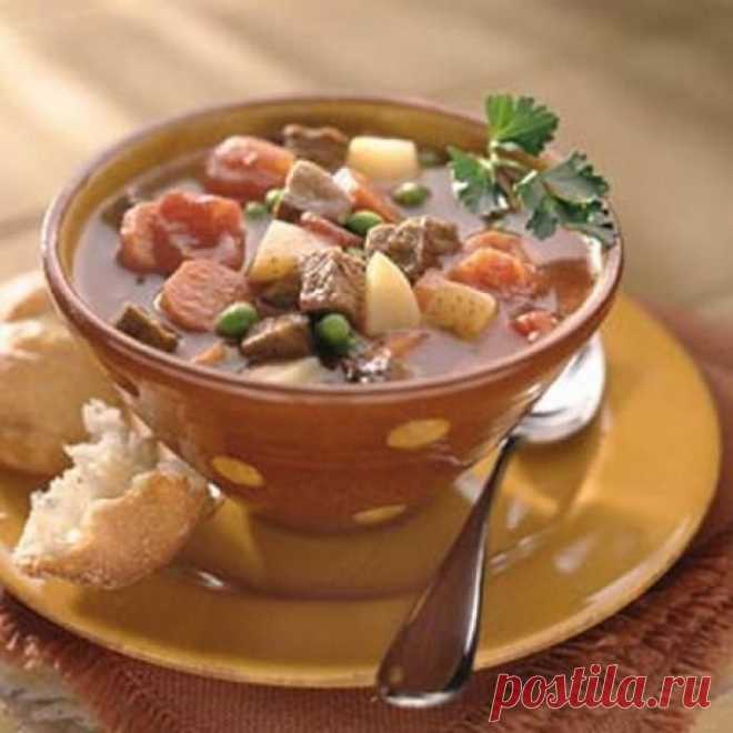 Хлебная солянка с колбасой