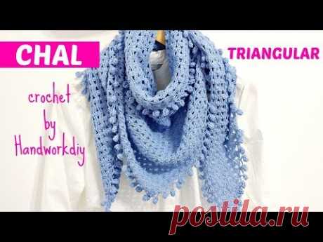 CHAL TRIANGULAR A CROCHET