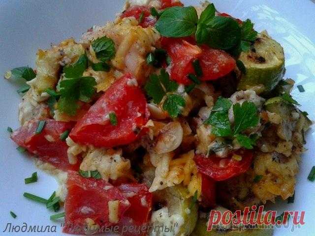 ЛЁГКИЙ ОВОЩНОЙ ЗАВТРАК С КУРИНОЙ ГРУДКОЙ.