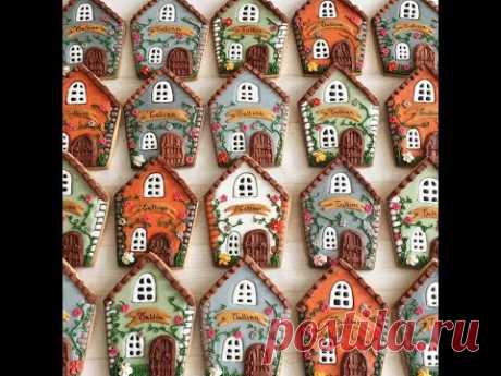 How to decorate a traditional cookiehouse with Royal Icing