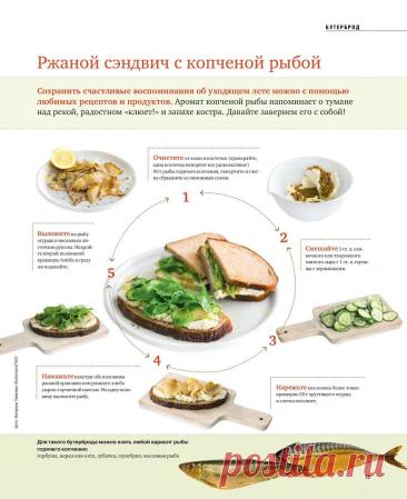 Ржаной сэндвич с копченой рыбой