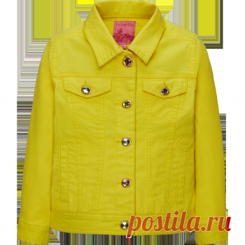 Летняя куртка для девочки, цвет лимонный