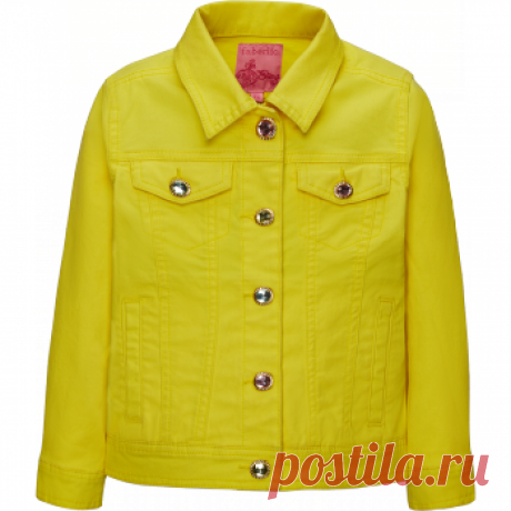 Летняя куртка для девочки, цвет лимонный