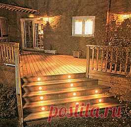 Подсветка ступеней - Построим дом и дачу сами