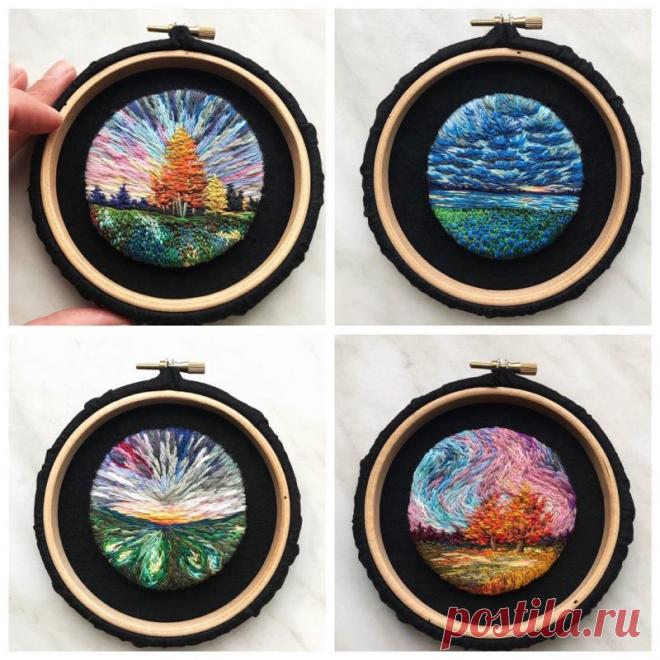 Впечатляющие рисунки нитками, которые не всегда можно отличить от фото