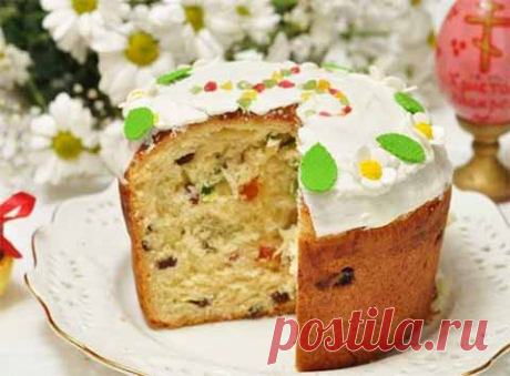 Пасхальный кулич с изюмом
