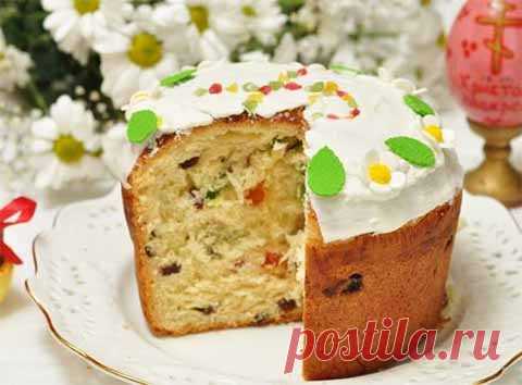 Пасхальный кулич с изюмом