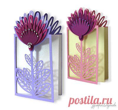 Схемы Зульфии Дадашовой: резная открытка "Цветок" | КАРТОНКИНО.ru