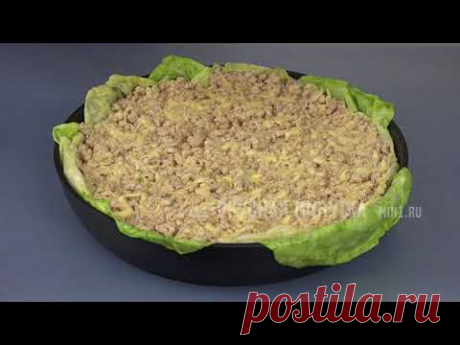 Вместо риса добавляю сырой КАРТОФЕЛЬ! Семья В ВОСТОРГЕ! Капустная слоёнка