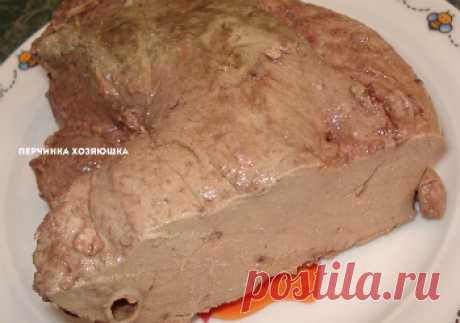 Домашняя печеночная колбаса со свиным языком - Перчинка Хозяюшка -