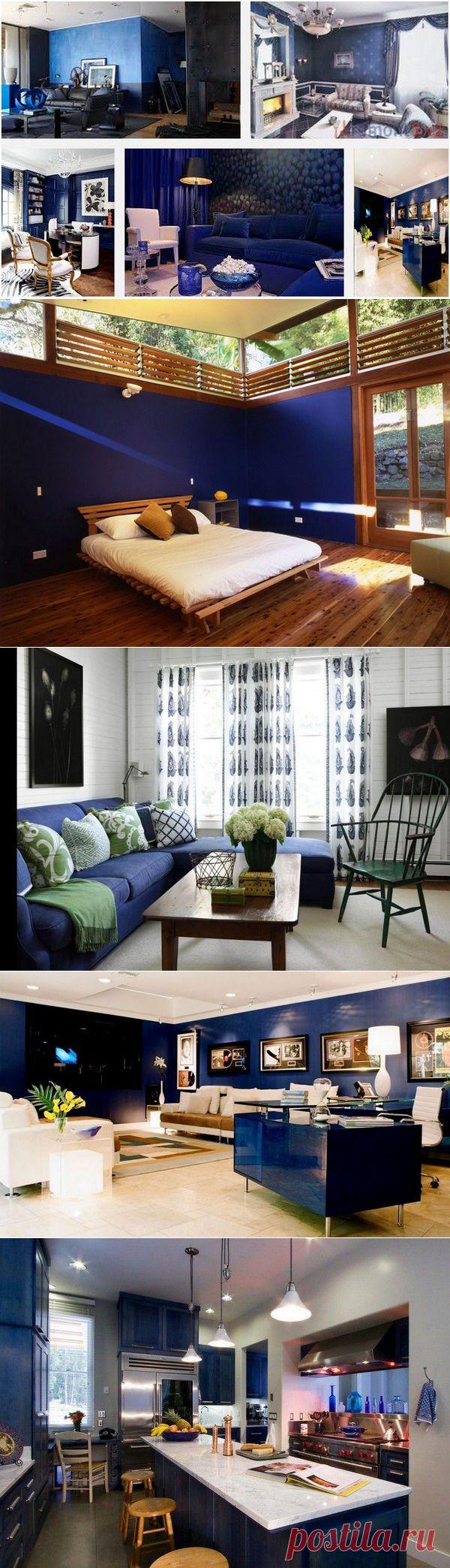 Таинственный индиго в интерьере