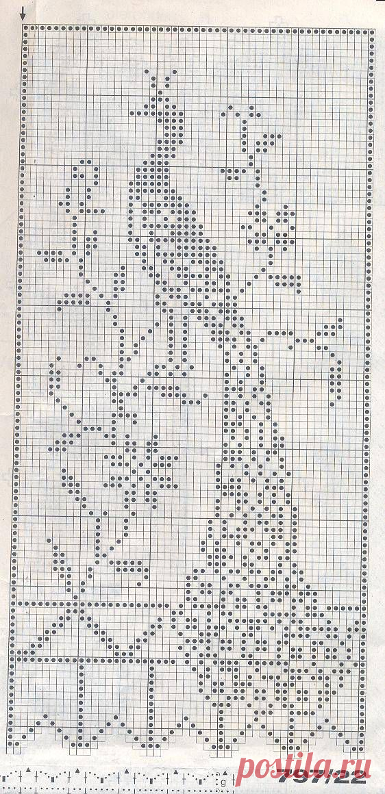 Панно-занавеска-ПАВЛИН_филейная техника