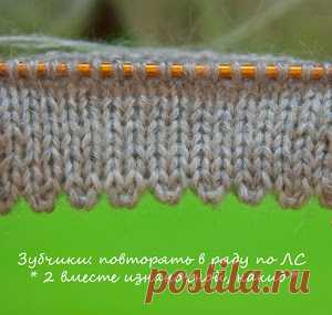 Оформление нижнего края изделия подгибкой | Knitting club // нитин клаб