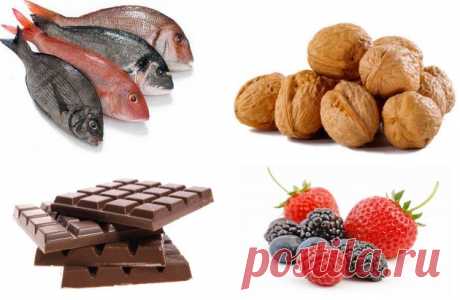 Полезные продукты для работы мозга