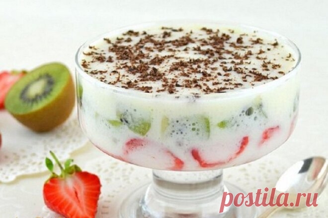 Фрукты в зефирном креме на десерт, рецепт с фото — Вкусо.ру
