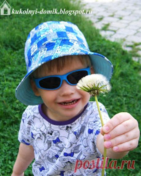 Кукольный Домик: Панамка для ребенка - шьем сами! Пошаговый МК+выкройка.