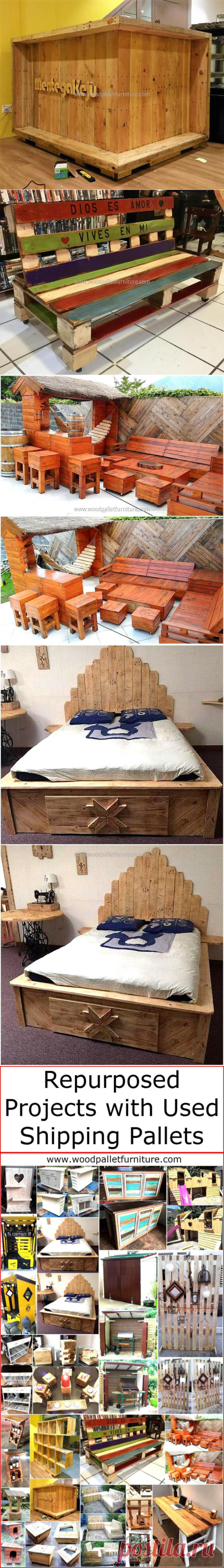 Repurposed Projects with Used Shipping Pallets | Wood Pallet Furniture