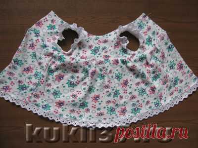 Сшить светлое платье для куклы Baby Born | Одежда для куклы