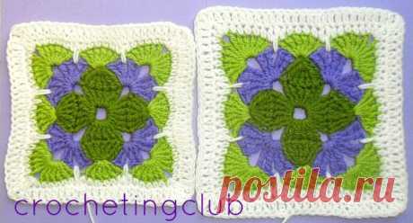 узор крючком.