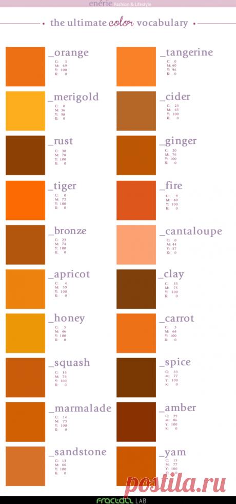 The Ultimate Color Vocabulary – Part IV | enérie
