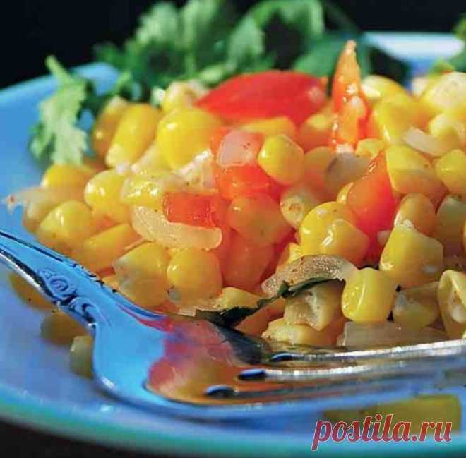 КУКУРУЗА С БАЗИЛИКОМ И ПЕРЦЕМ