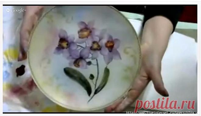 Обратный декупаж стеклянной тарелки. Фирдаус Батдалова.