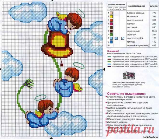 АНГЕЛЬСКИЙ ПЕРЕЗВОН - АНГЕЛЫ - СХЕМЫ ВЫШИВКИ КРЕСТИКОМ - Каталог файлов - ХОББИ
