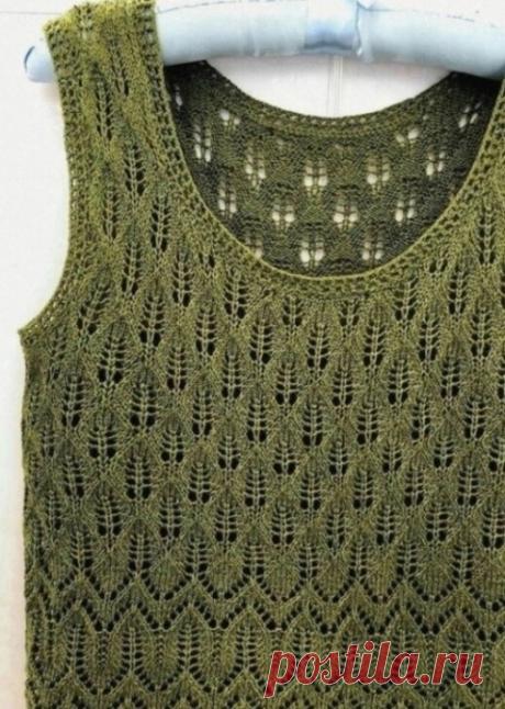 Ажурный узор для летней майки