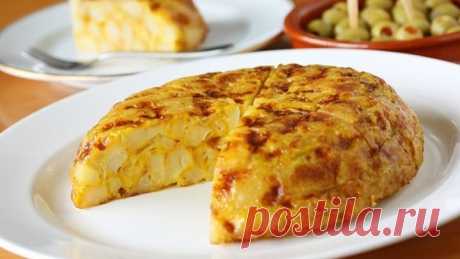 Очень простой, быстрый и сытный ужин - ”Испанская Тортилья” с картофелем!