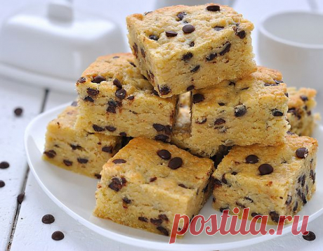 Бесподобные &quot;Блонди&quot; с овсянкой и шоколадом.