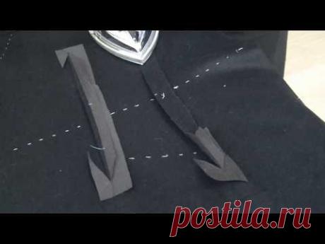 Обработка вытачек в мужском пальто. Bespoke технология.