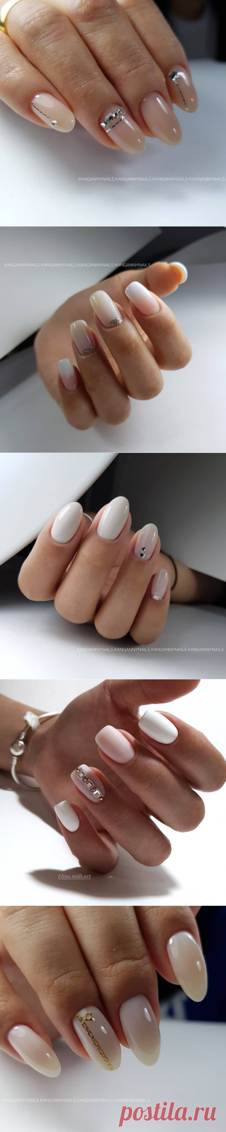 Восхитительный маникюр в естественных оттенках с минималистичным дизайном