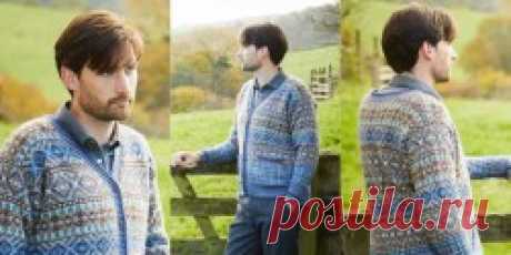 Мужской жаккардовый кардиган Glenridding - Вяжи.ру