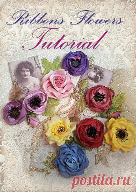 Vintage flowers Ribbons tutorial. Create от Emeliebeads на Etsy