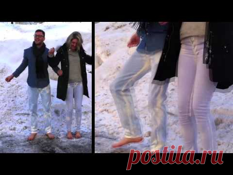 Модная новинка- джинсы, меняющие цвет
