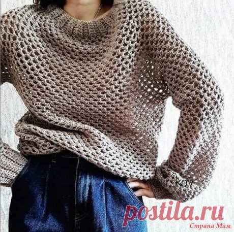 Вязаные модели с узором "сетка" - 2 - Вязание - Страна Мам